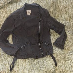 Basic Edge Clothing Womens Gray full Zip Jacket size S